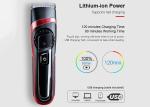 2200mAh Electric Hair Trimmer , 100v-240v Waterproof Hair Clippers Rechargeable