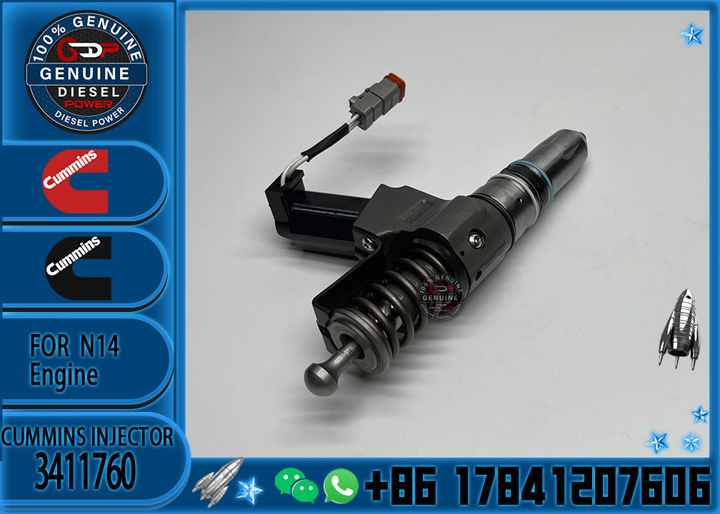Genuine N14 N diesel Engine Parts Fuel Injector 3411760 for cummins