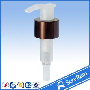 Quality Brown , White , Red Colorful Lotion Dispenser Pump with aluminium shell wholesale