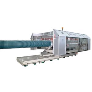 Quality Plastic Corrugated Pipe Production Line Water Cooling For ID 90 - 600MM Drain Pipe wholesale
