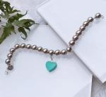 Adjustable Plain S925 Stretch Sterling Silver Beaded Bracelet Lightweight
