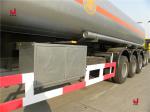 Heavy 3 Axles Crude Oil Tanker Trailers 60000L Oil Tanker Truck