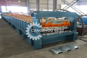 Quality Automatic Industrial Steel Floor Deck Bending Machine With Hydraulic Cutter wholesale