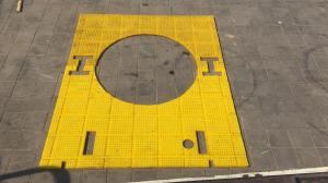 Quality Polyurethane Anti Slip Mat for 37 1/2 inch Rotary Table Drilling Rig 30MM Thickness Yellow Colour 2200MM*1800MM wholesale