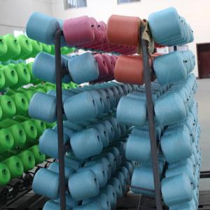 Quality Dyed Polyester Yarn 40 / 2 100% Polyester Spun Yarn For Industrial Sewing Machine wholesale