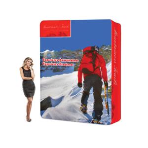 Quality Aluminum tube straight tension fabric trade show display / Tension Fabric tube display 15'Wx8'H wholesale