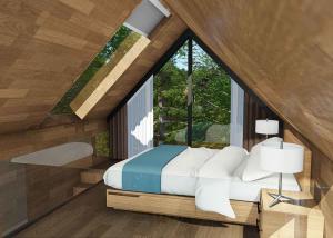 Quality Brown Light Wood 1 Bedroom Prefab Home / Large Prefab Homes For Tourism Development wholesale