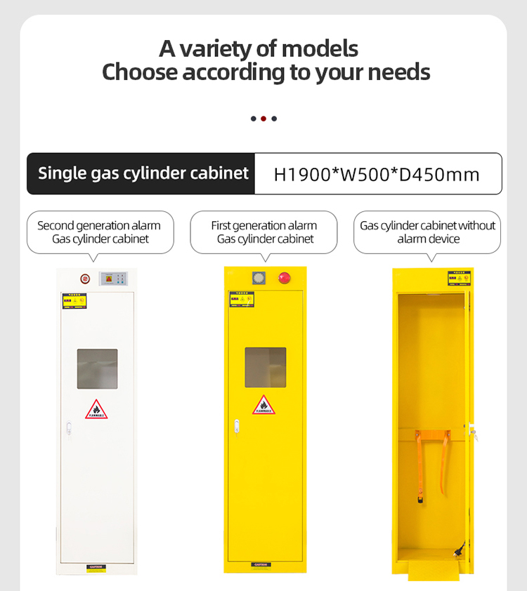 All Steel Bottle Holding Cabinet Multiple Functions Laboratory Drug Cabinet Chemical Toxic Standard Double Door Safety Cabinet