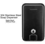 INOVI ZSH12-1200BF-BLACK Commercial Wall Mounted Matte Black Soap Dispenser For