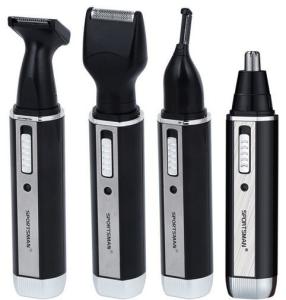 Quality 4 in1 Rechargeable washable Stainless steel cutter head nose hair trimmer for men wholesale