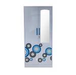 H1850 Modern Steel Home Furniture Printed Clothes Almirah Storage Cabinet For