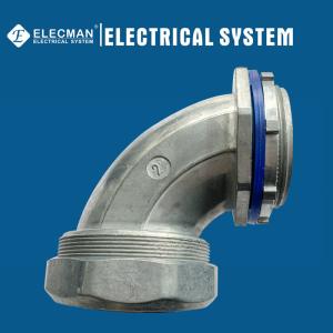 Quality 2&quot; Zinc Insulated 90 Degree Liquid Tight Flexible Conduit Connector wholesale
