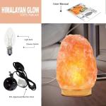 Wooden Base Dimmable Hand Carved RGB Salt Lamp
