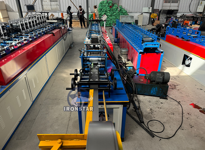 J channel bracket roll forming machine for building in Korea Green house bracket machine Green house channel machine