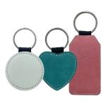 Sublimation Blanks Double-Sided Leather Keychain For Sublimation Printing
