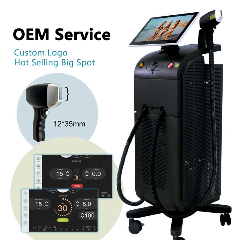 Original Titanium Diode Laser 755/808/1064 Triple Wave Hair Removal Machine for Sales