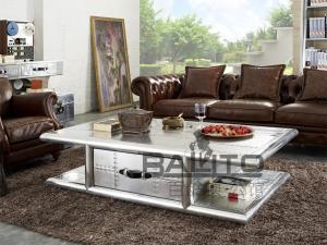 Quality antique aluminium rectangle coffee table furniture wholesale