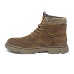 Customized Logo Rubber Outsole Mens Tan Leather Boots