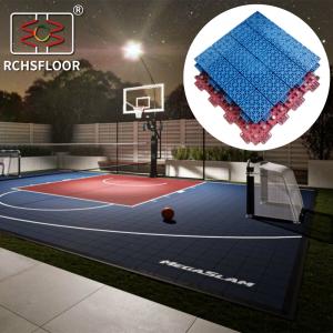 Quality Backyard Polypropylene Plastic Basketball Court Tiles 1.81cm Thickness wholesale