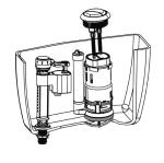 Flush Valve 3 Inch Outlet Toilet Repair Parts Dual Flush From Xiamen China