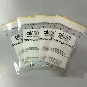 Quality Biohazard 167mmx283mm Ziplock 95kPa Specimen Transport Bag wholesale