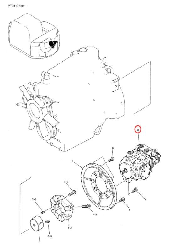 TB175 K3SP36C SK70SR Kobelco Excavator Hydraulic Pump YT10V00008F1