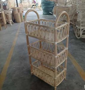 Quality Natural rattan storage ECO friendly home furniture shelves shelf wholesale
