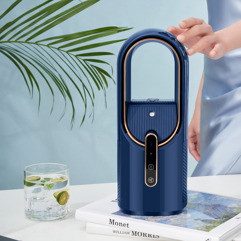 Leafless Fan Mini Air Conditioner Portable USB Rechargeable Water-cooled Air Conditioner Household Spray Humidifying Air Cooler