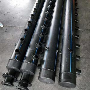 Quality PE Black Plastic Water Supply Pipe Fittings Customized High Toughness wholesale