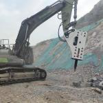220mm Bush Kinger Sspsc Rock Air Pecker Hydraulic Hammer Breaker For Excavator
