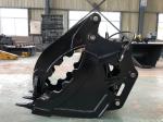 Hydraulic Excavator Thumb Bucket Yellow Opening Width 500mm-2000mm Customizable