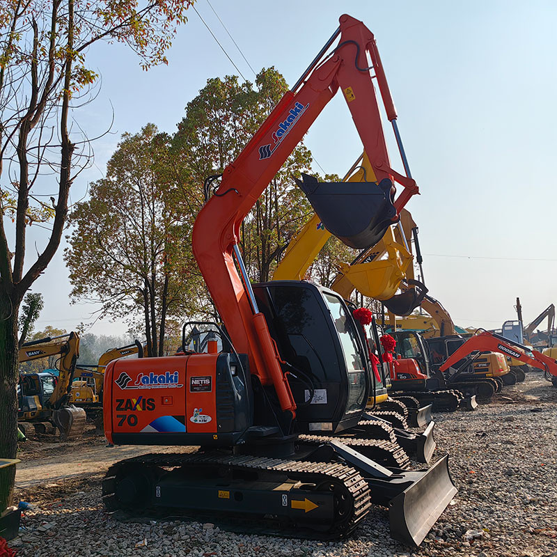Small ZX70 Used Hitachi Excavators Secondhand 7 Ton Hitachi Zx 70