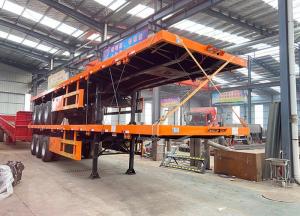 Quality 8t Grade 3 Axle Transport 20FT / 40FT Container Chassis Skeleton Semi-Trailer wholesale