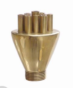 Quality 1&quot; dN25 Brass Concertrating Shooting Fountain Jet Nozzle Water Fountain Spray Heads wholesale