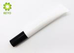 Round Matte White Cosmetic Eye Cream Tube 0.67 OZ Custom Design Acceptable