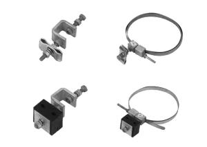 Quality Pole Tower OPGW Cable Fittings Robber Metal Down Lead Clamp wholesale