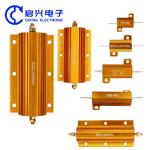 High Power Gold Aluminum Shell Wire Wound Resistor 20W OEM ODM