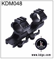 Hunting Black 11mm to 20mm Conversion Adapter Mount with Knurled Thumb Nut Connector