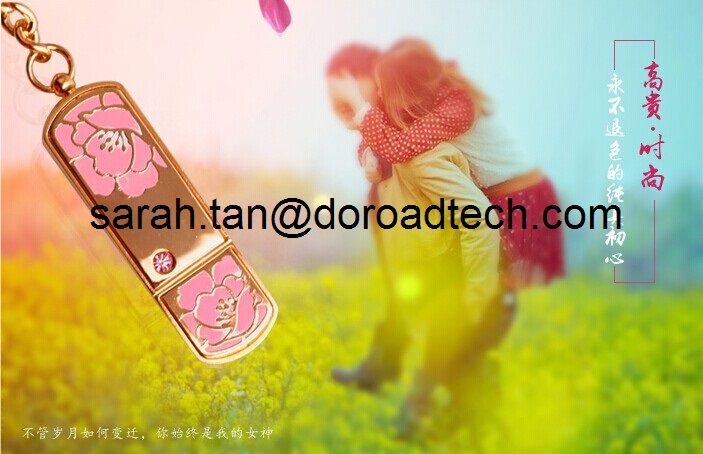 Cheap Price Metal Flower Design Flash Drive USB China Wholesale, Metal USB Memory Sticks
