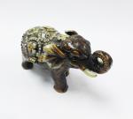Elephant trinket jewelry box petwer metal jewelry box display box