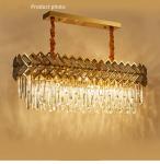 Creative Crystal Chandelier Round/Rectangle Led Living Dining Room Lamp hotel