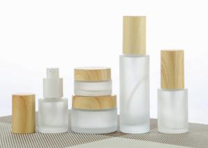 Quality Frosted Flat Shoulder Glass Toner Pump Bottle 120ml Body Lotion Glass Bottle wholesale