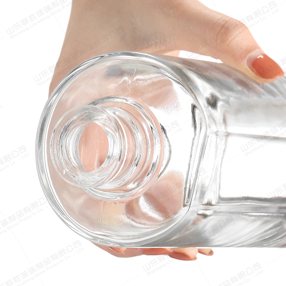 Collar Material Glass Red Wine Bottle Empty 375ml l 500ml Whisky Wine Bottle with Cork