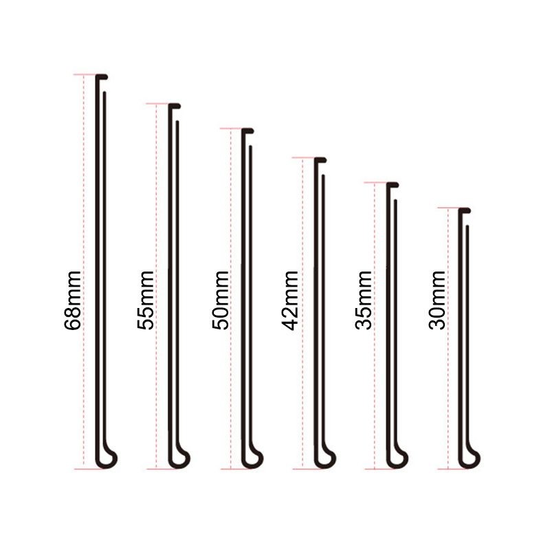 Self Adhesive Clear Plastic Shelf Label Holder For Price Tag Eco Friendly