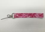 Pink Color Printed Custom Polyester Lanyards For School Id , Environment