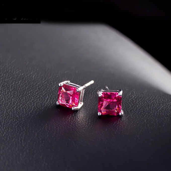 Cubic zirconia stud earrings cz earrings in bulk classic simple earrings design necklace earring jewelry set