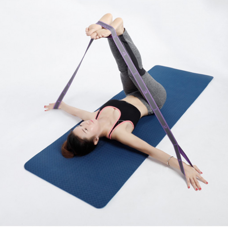Custom Adjustable Long Polyester Latex Elastic Exercise Resistance Bands for Latin Dance Fitness