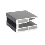 Aluminum U Channel Profile for Frameless Tempered Glass Railing Balustrade FOB