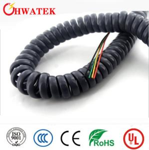 Quality UL Coiled Spiral Industrial Flexible Cable Retractable wholesale