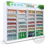 Air Cooling Upright Supermarket Display Refrigerator Showcase Commercial